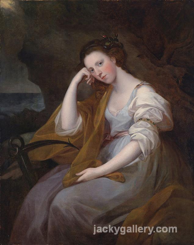 Portrait of Louisa Leveson Gower as Spes (Goddess of Hope), Angelica Kauffman painting